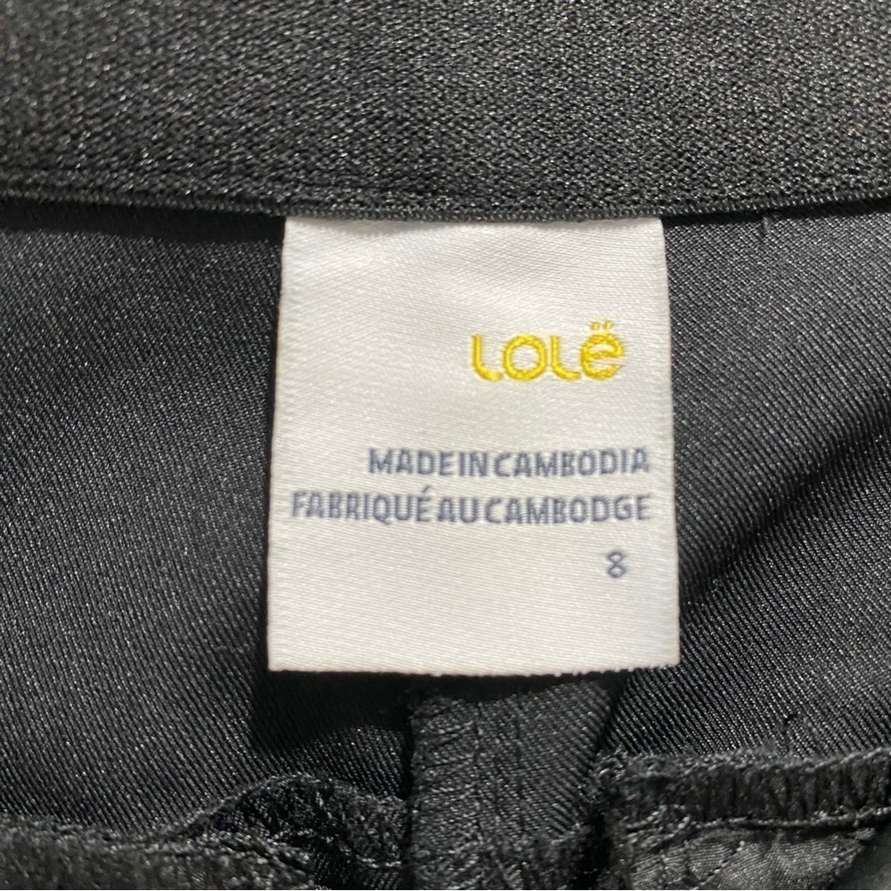 LOLE business casual outdoorsy pants stretchy black womens size 8 - Picture 14 of 15